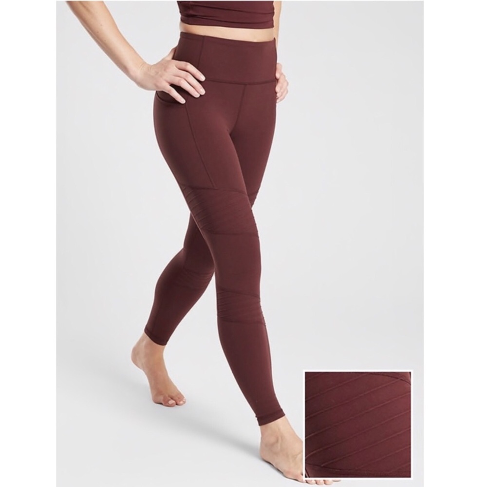 Athleta Inclination Moto Tight in Powervita Sz SP Small Petite